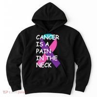 Funny Thyroid Cancer Survivor Cancer Is A Pain In The Neck Hoodie thumb 0
