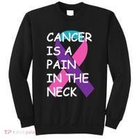 Funny Thyroid Cancer Survivor Cancer Is A Pain In The Neck Sweatshirt thumb 0