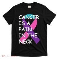 Funny Thyroid Cancer Survivor Cancer Is A Pain In The Neck T-Shirt thumb 0
