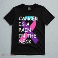 Funny Thyroid Cancer Survivor Cancer Is A Pain In The Neck T-Shirt thumb 5