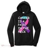Funny Thyroid Cancer Survivor Cancer Is A Pain In The Neck Women's Hoodie thumb 0
