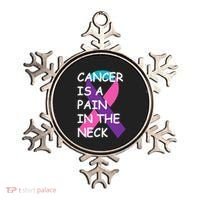Funny Thyroid Cancer Survivor Cancer Is A Pain In The Neck Ornament thumb 0