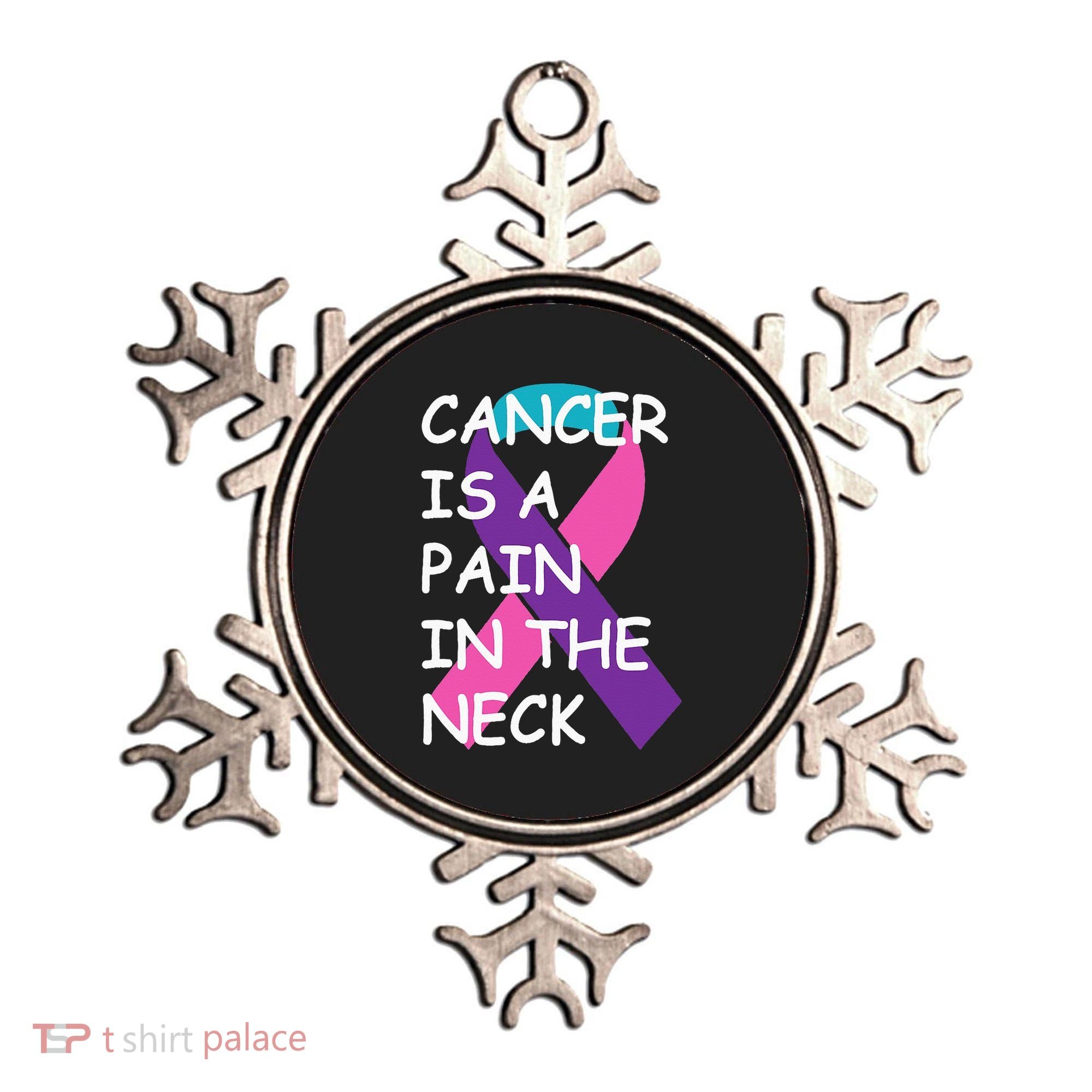 Funny Thyroid Cancer Survivor Cancer Is A Pain In The Neck Ornament