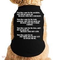 First They Came For The Socialists No One Left To Speak Poem  Doggie Tank thumb 0