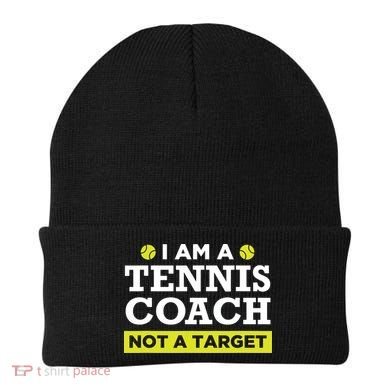 Funny Tennis Coach Gift Not A Target Beanie