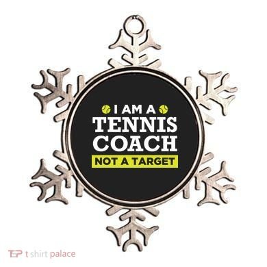 Funny Tennis Coach Gift Not A Target Ornament