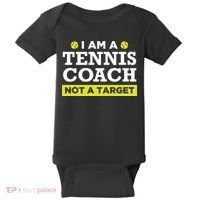 Funny Tennis Coach Gift Not A Target Baby Bodysuit thumb 0