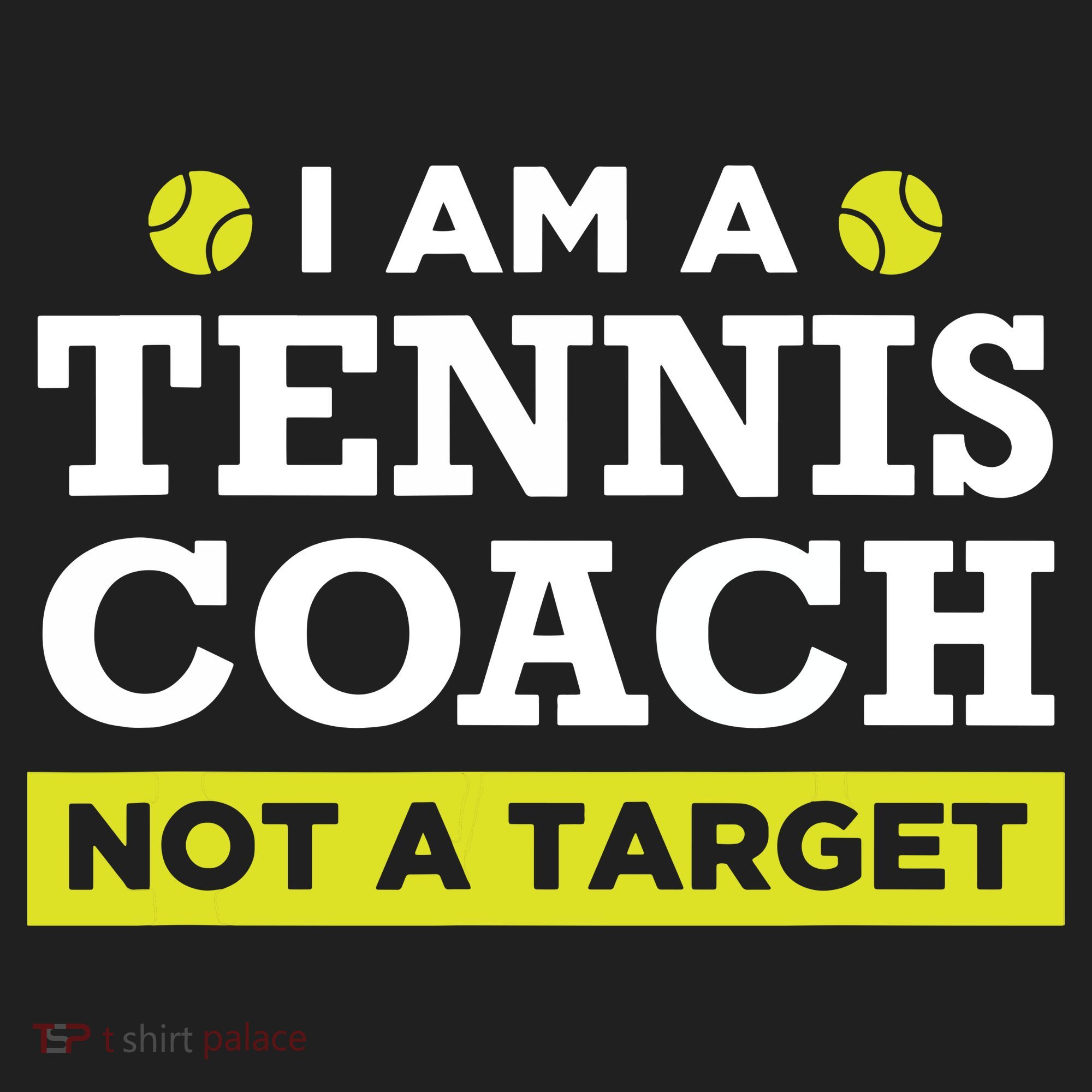 Funny Tennis Coach Gift Not A Target Golf Towel