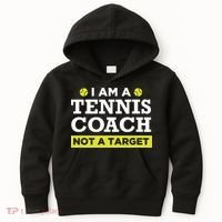 Funny Tennis Coach Gift Not A Target Kids Hoodie thumb 0