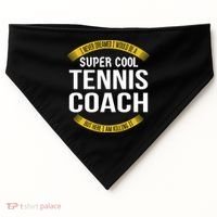 Funny Tennis Coach Gift Appreciation USA-Made Doggie Bandana thumb 0