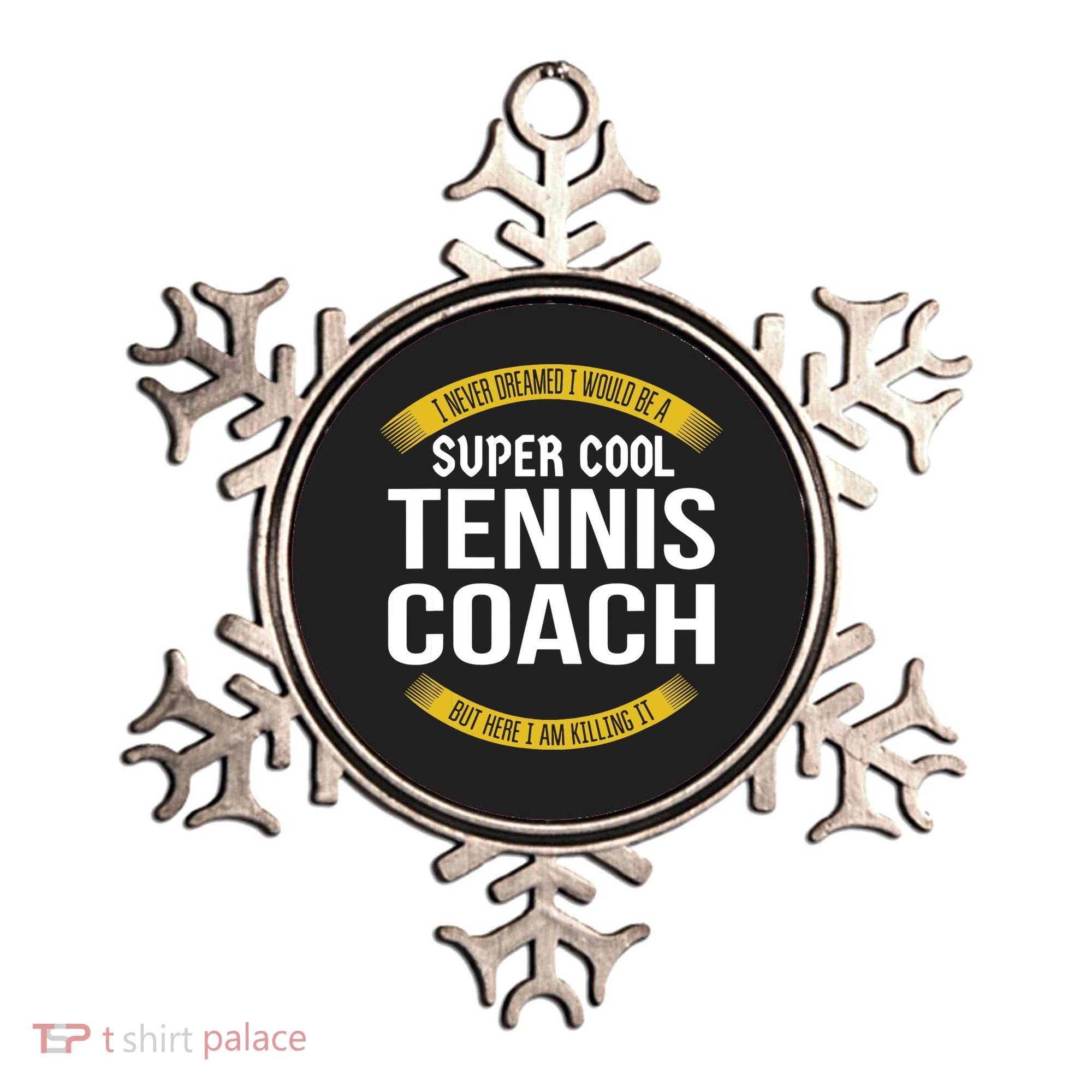 Funny Tennis Coach Gift Appreciation Ornament