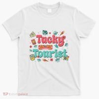 Funny Tourist Costume Tie Dye Tacky Traveler Tacky Tourist T-Shirt thumb 0