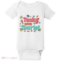 Funny Tourist Costume Tie Dye Tacky Traveler Tacky Tourist Baby Bodysuit thumb 0