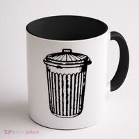 Fun Trash Can Meaningful Gift Garbage Day Coffee Mug thumb 1
