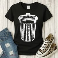 Fun Trash Can Meaningful Gift Garbage Day Women's T-Shirt thumb 3