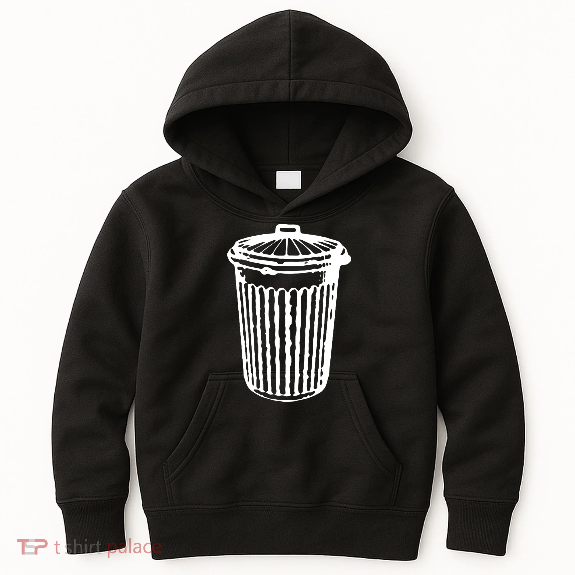 Fun Trash Can Meaningful Gift Garbage Day Kids Hoodie