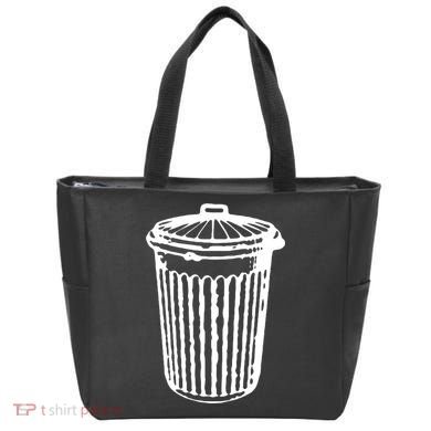 Fun Trash Can Meaningful Gift Garbage Day Tote Bag