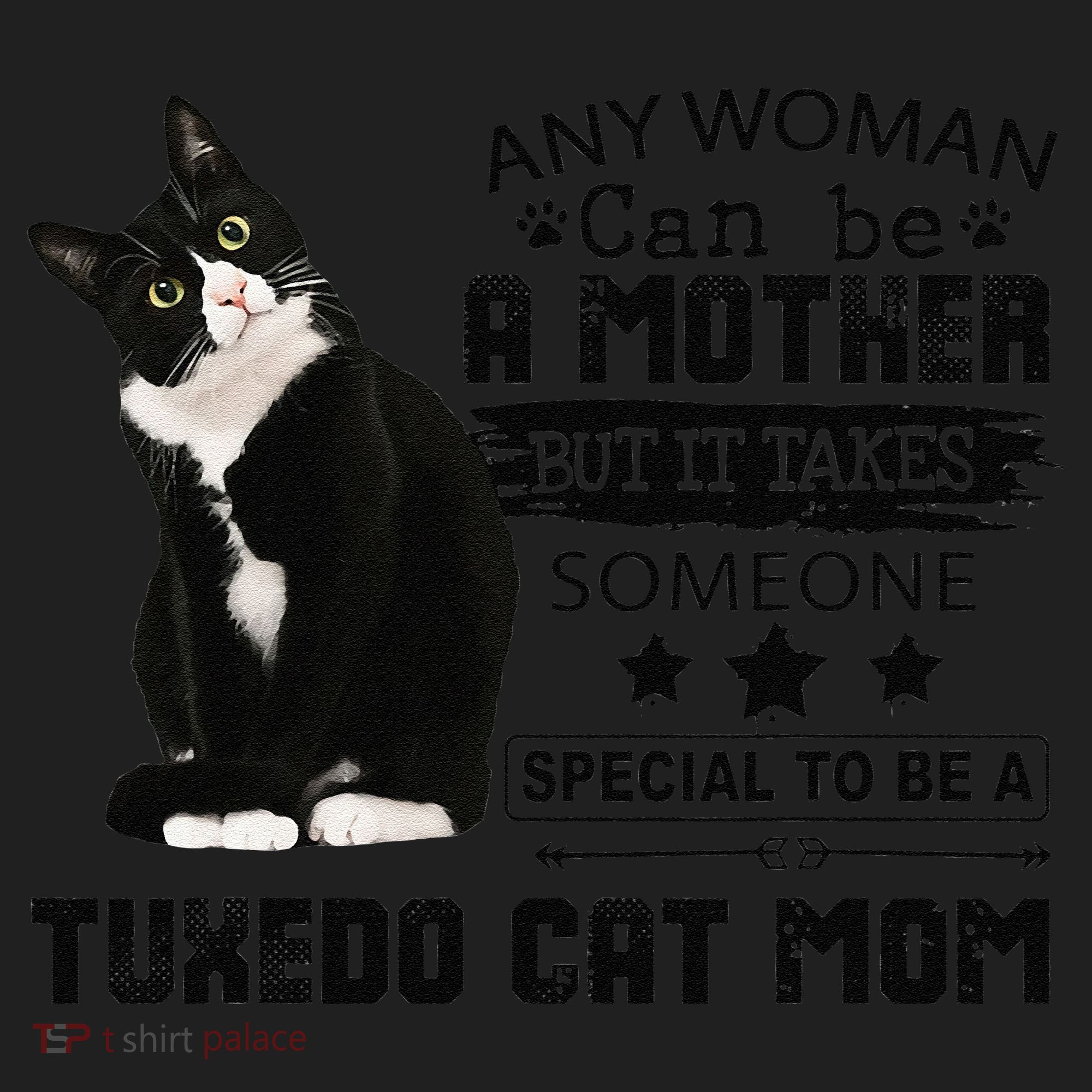 Funny Tuxedo Cat Mom Quote Tuxie Cat Gift Women's Sweatshirt