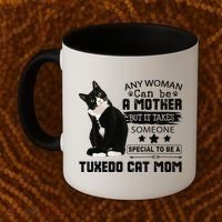 Funny Tuxedo Cat Mom Quote Tuxie Cat Gift Coffee Mug thumb 2