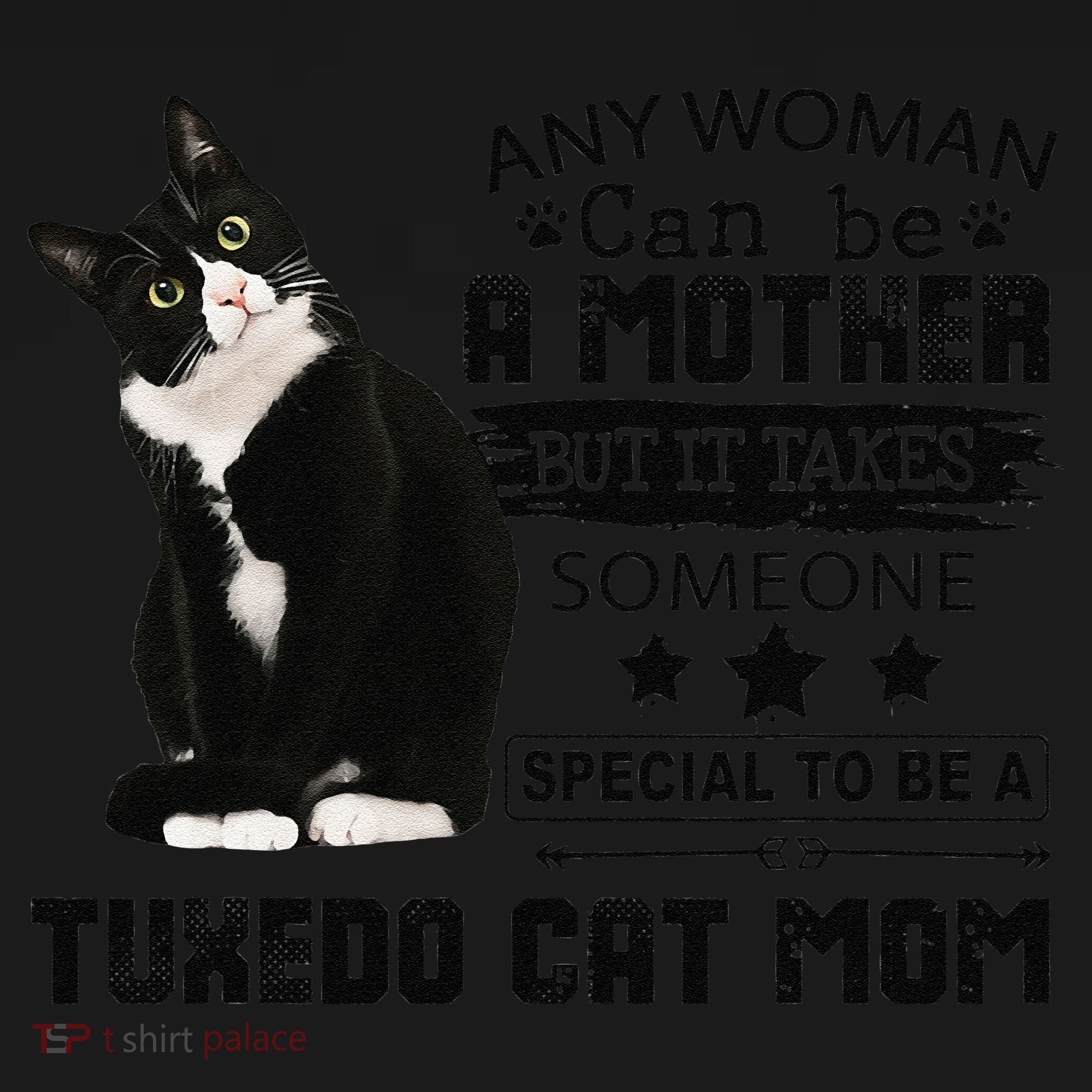 Funny Tuxedo Cat Mom Quote Tuxie Cat Gift Women's Tank Top