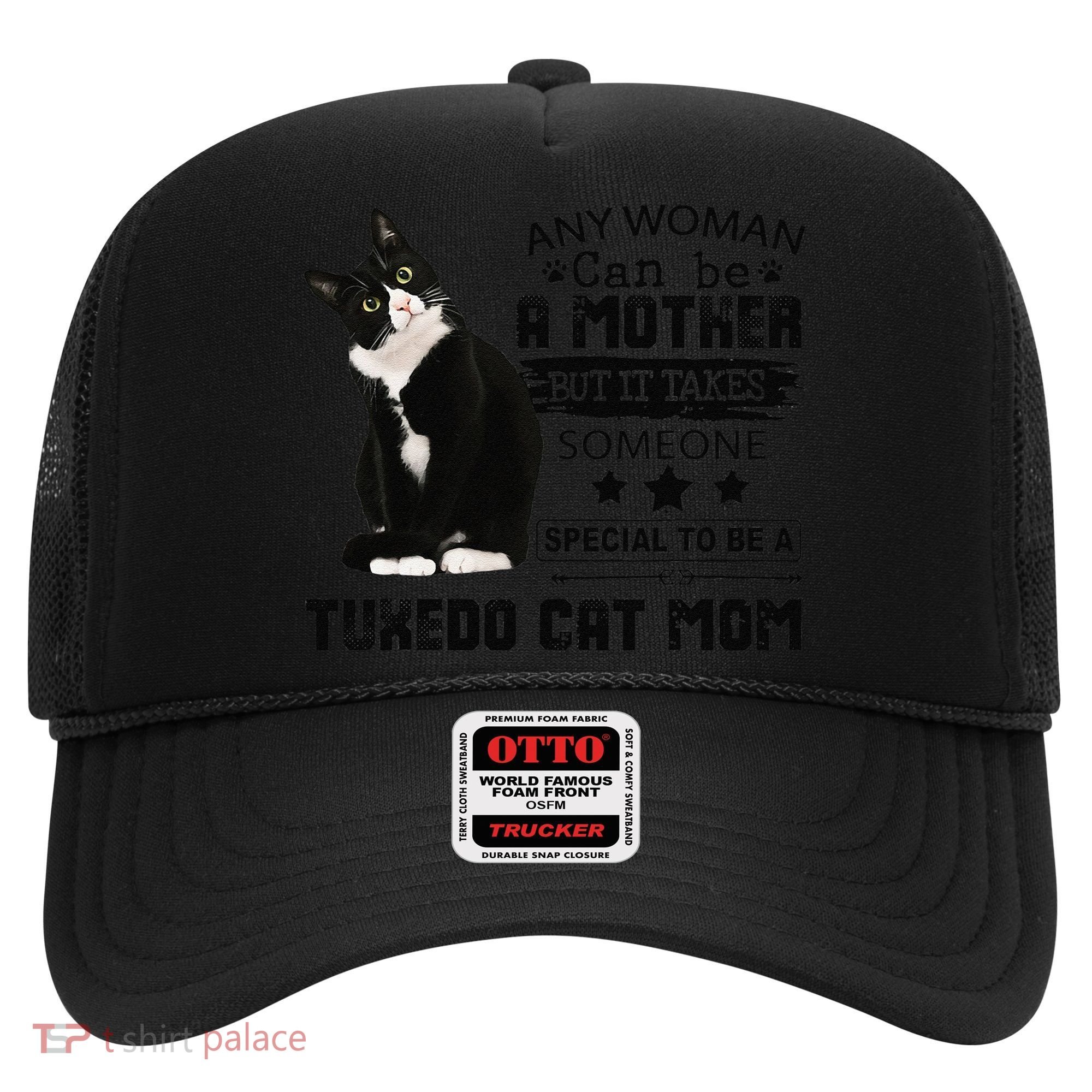 Funny Tuxedo Cat Mom Quote Tuxie Cat Gift Hat