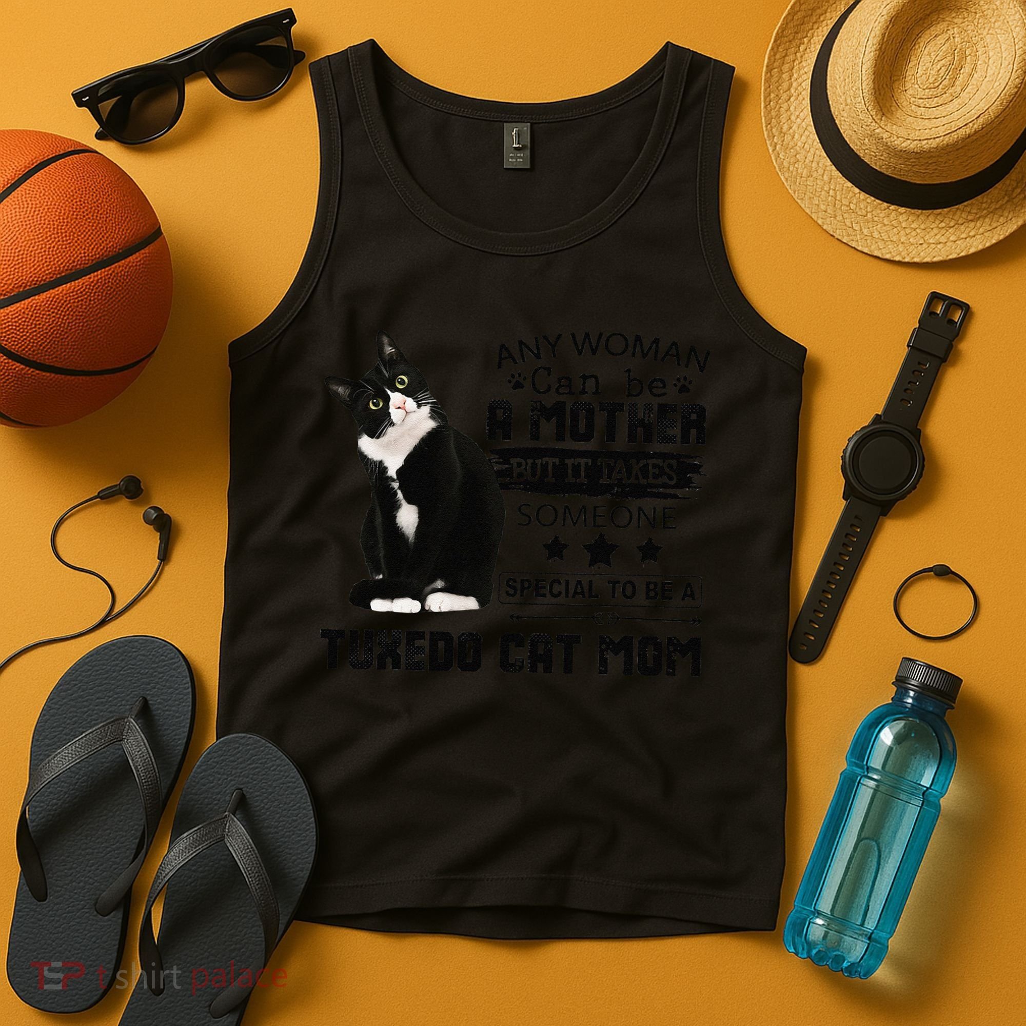 Funny Tuxedo Cat Mom Quote Tuxie Cat Gift Tank Top