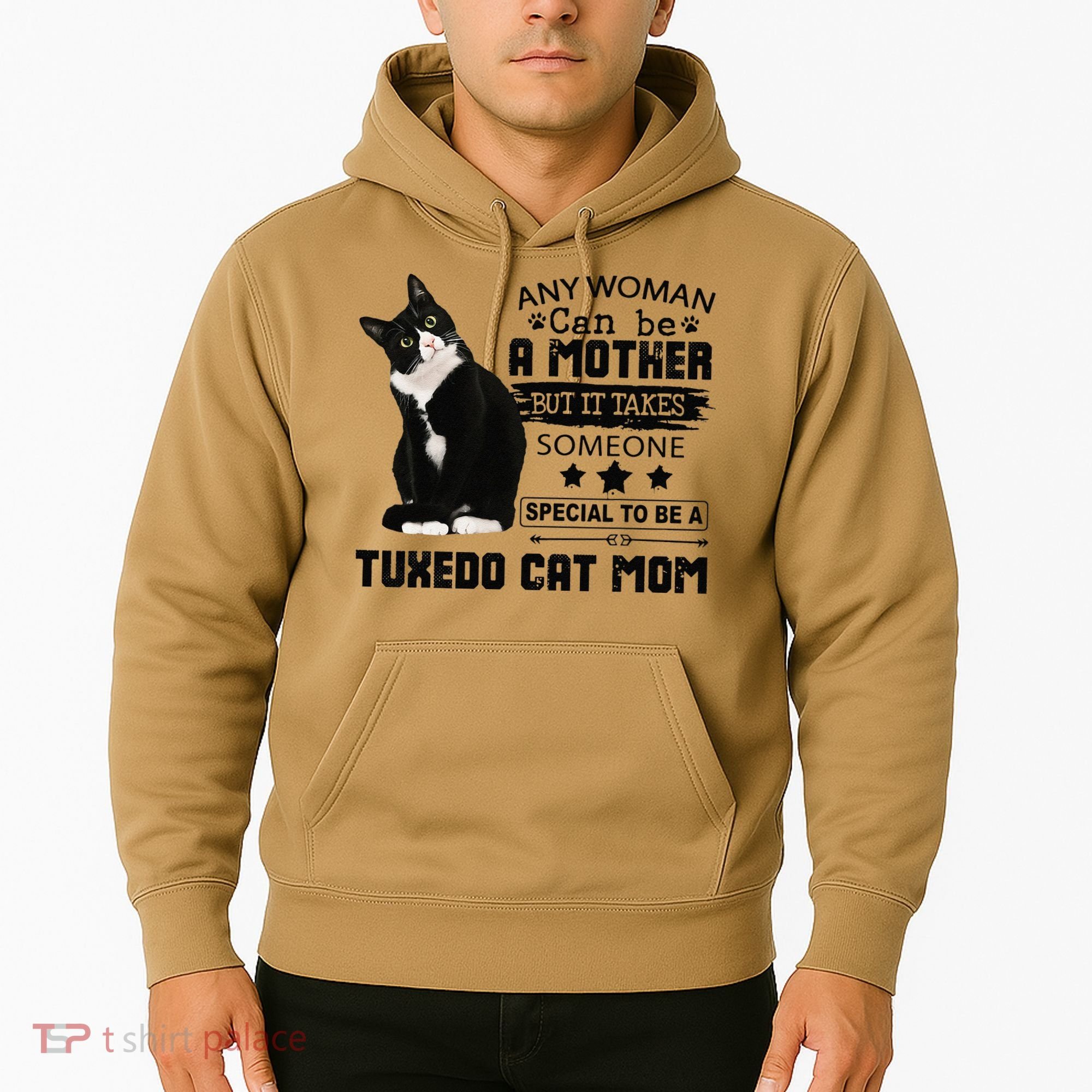 Funny Tuxedo Cat Mom Quote Tuxie Cat Gift Hoodie
