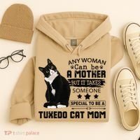 Funny Tuxedo Cat Mom Quote Tuxie Cat Gift Hoodie thumb 4