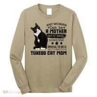 Funny Tuxedo Cat Mom Quote Tuxie Cat Gift Long Sleeve Shirt thumb 0