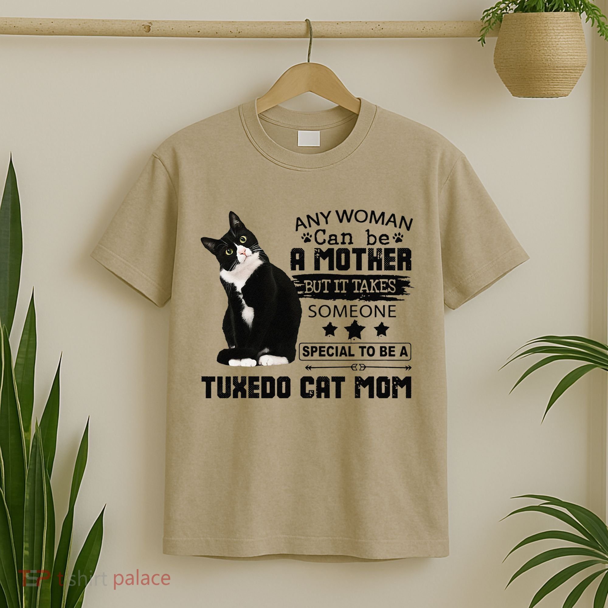 Funny Tuxedo Cat Mom Quote Tuxie Cat Gift T-Shirt
