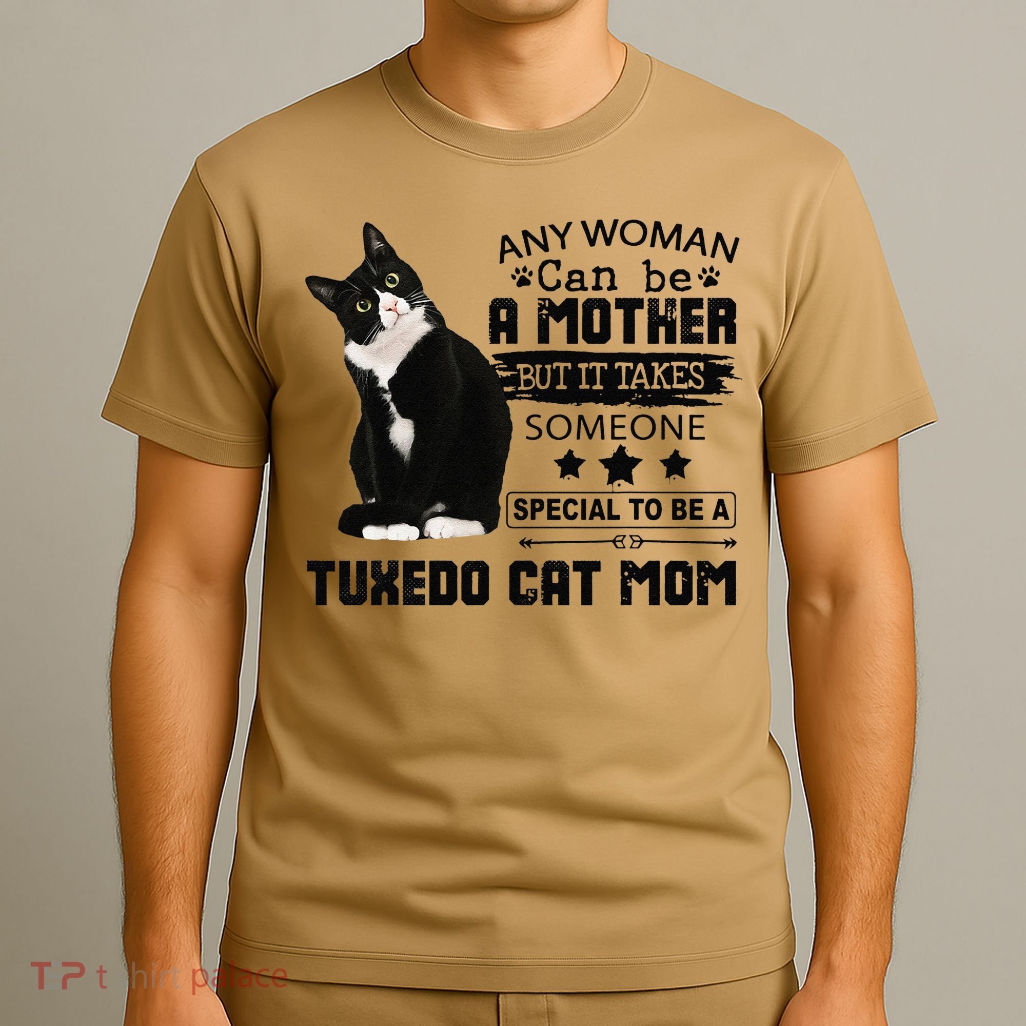 Funny Tuxedo Cat Mom Quote Tuxie Cat Gift T-Shirt