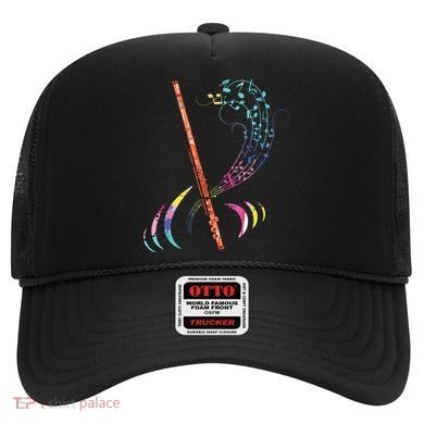 Flutist Treble Clef Classical Music Colorful Flute Hat