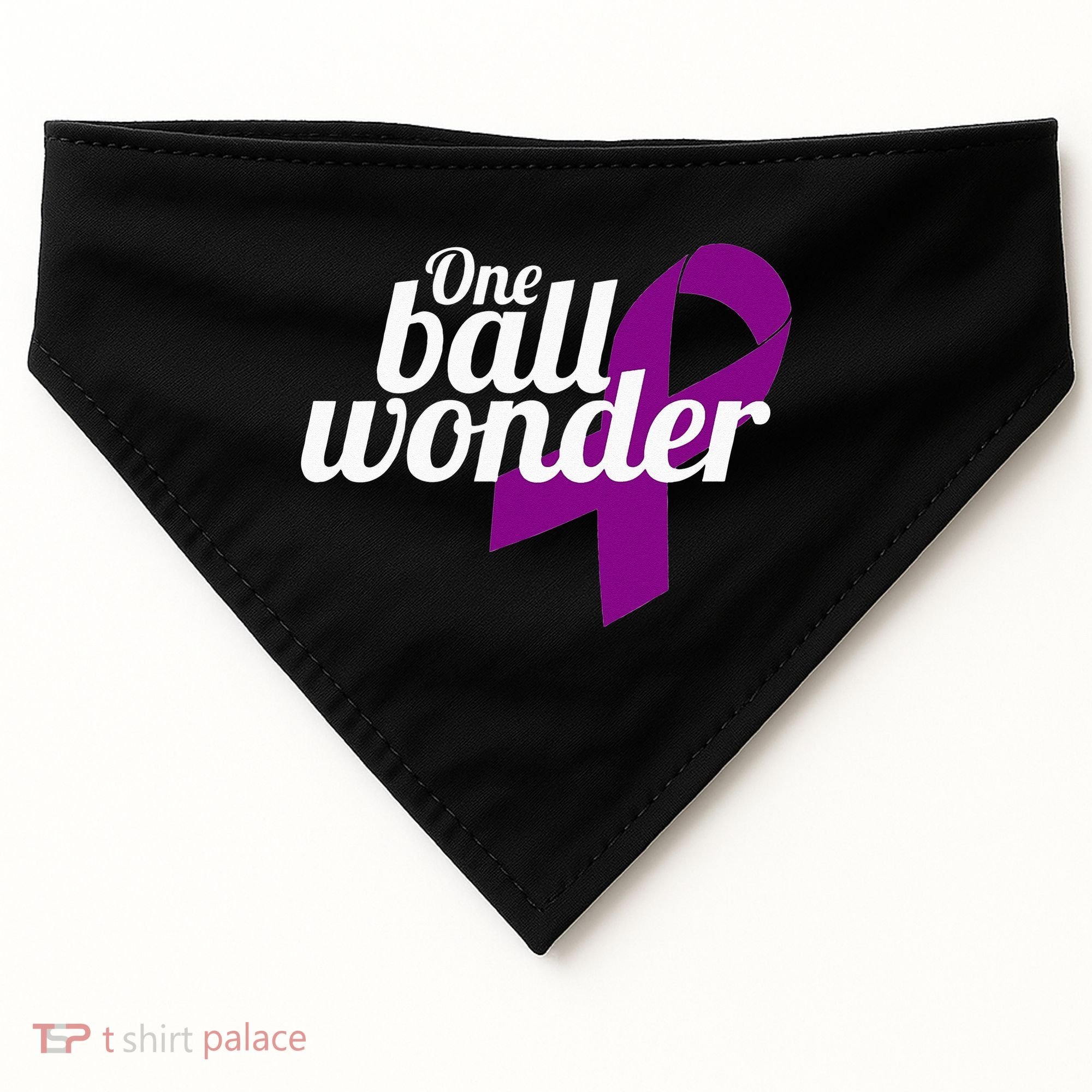 Funny Testicular Cancer Survivor Quote Saying Orchidectomy USA-Made Doggie Bandana