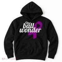 Funny Testicular Cancer Survivor Quote Saying Orchidectomy Hoodie thumb 0