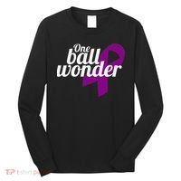 Funny Testicular Cancer Survivor Quote Saying Orchidectomy Long Sleeve Shirt thumb 0