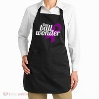 Funny Testicular Cancer Survivor Quote Saying Orchidectomy Apron thumb 2
