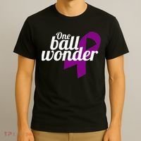 Funny Testicular Cancer Survivor Quote Saying Orchidectomy T-Shirt thumb 3