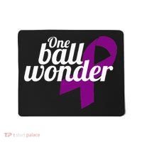 Funny Testicular Cancer Survivor Quote Saying Orchidectomy Mousepad thumb 0
