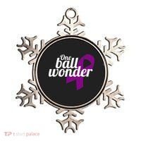 Funny Testicular Cancer Survivor Quote Saying Orchidectomy Ornament thumb 0