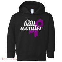 Funny Testicular Cancer Survivor Quote Saying Orchidectomy Toddler Hoodie thumb 0