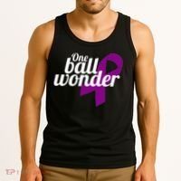 Funny Testicular Cancer Survivor Quote Saying Orchidectomy Tank Top thumb 3
