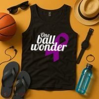 Funny Testicular Cancer Survivor Quote Saying Orchidectomy Tank Top thumb 4