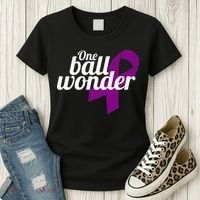 Funny Testicular Cancer Survivor Quote Saying Orchidectomy Women's T-Shirt thumb 3