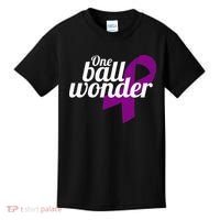 Funny Testicular Cancer Survivor Quote Saying Orchidectomy Kids T-Shirt thumb 0
