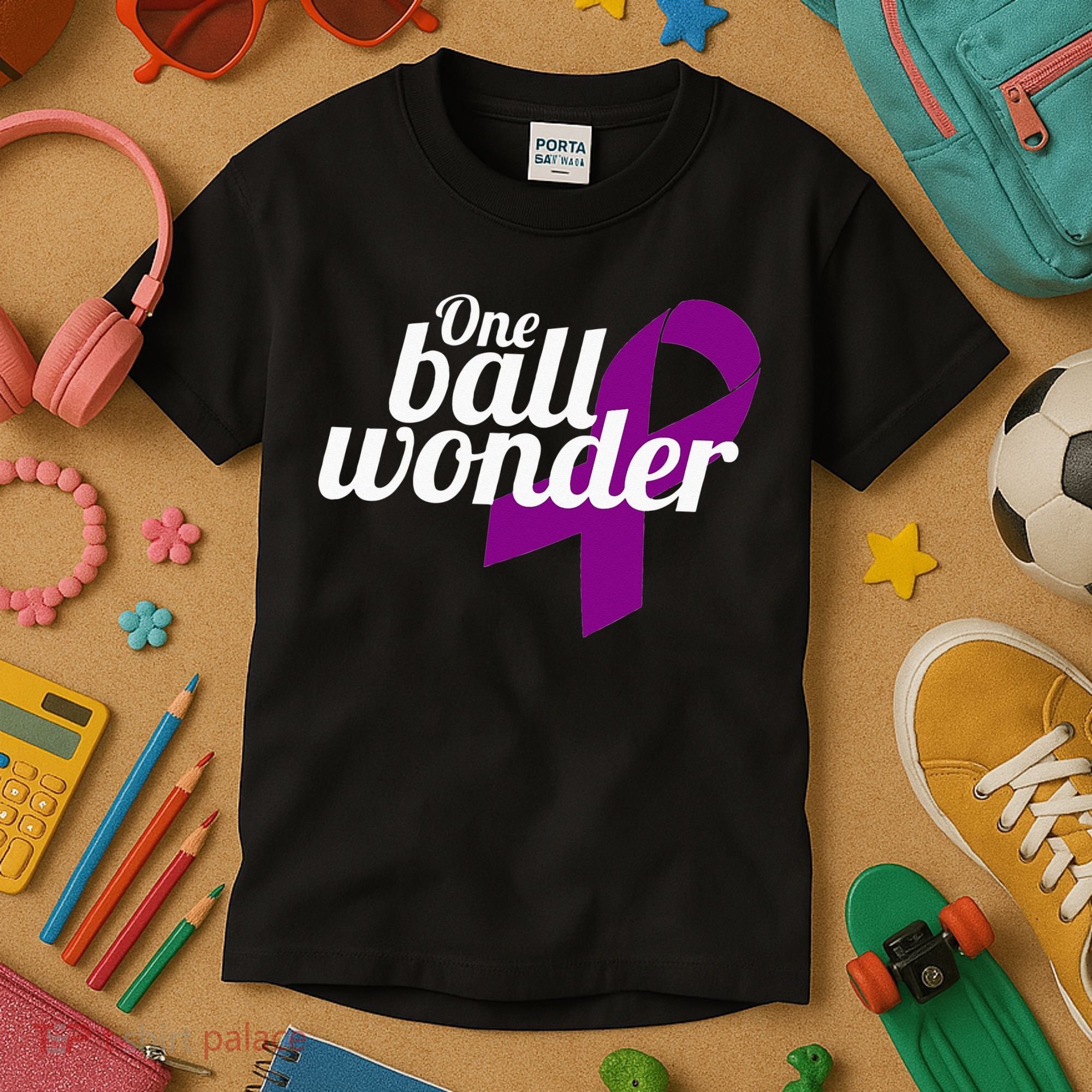 Funny Testicular Cancer Survivor Quote Saying Orchidectomy Kids T-Shirt