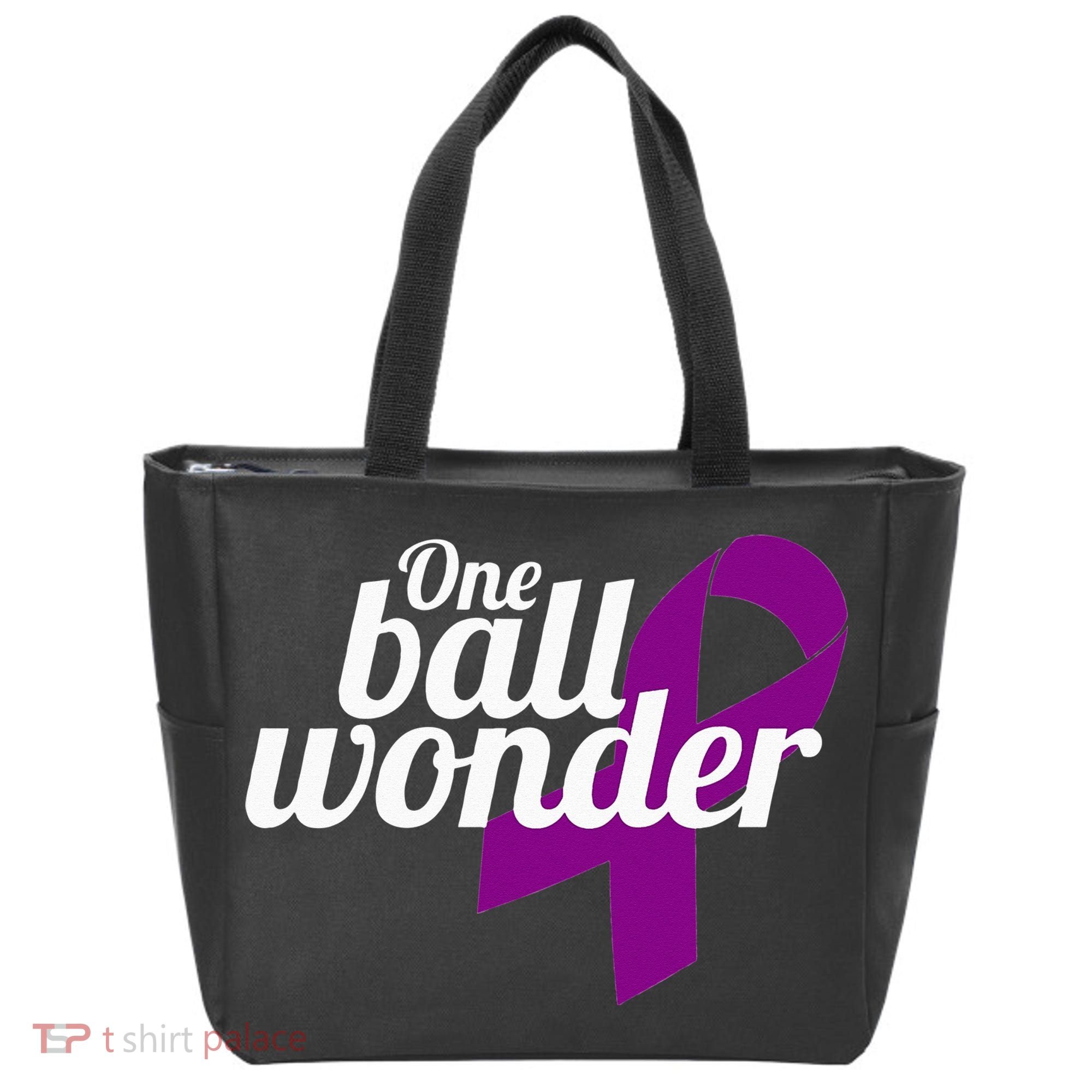 Funny Testicular Cancer Survivor Quote Saying Orchidectomy Tote Bag