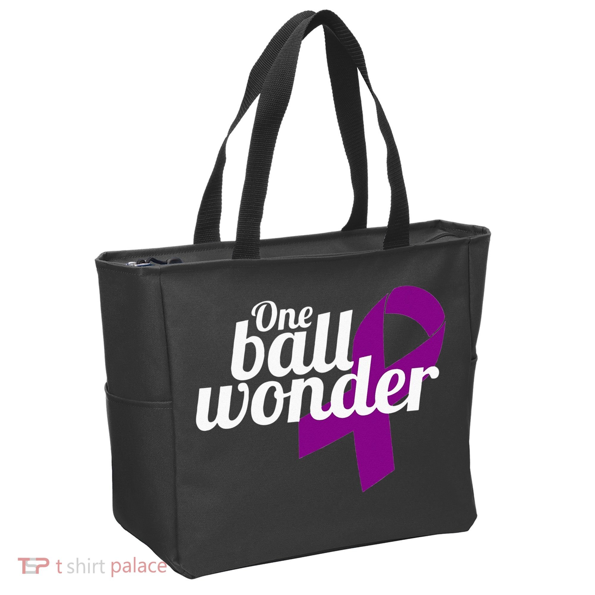Funny Testicular Cancer Survivor Quote Saying Orchidectomy Tote Bag
