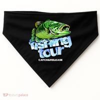 Fishing Tour Catch And Release USA-Made Doggie Bandana thumb 0