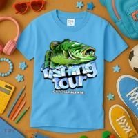 Fishing Tour Catch And Release Kids T-Shirt thumb 3
