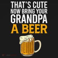 Funny That's Cute Now Bring Your Grandpa A Beer Kids Hoodie thumb 5